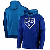 Men's Los Angeles Dodgers Majestic 2019 Postseason Dugout Authentic Pullover Hoodie Royal,baseball caps,new era cap wholesale,wholesale hats